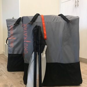 2 Oru kayak and Oru Packs
